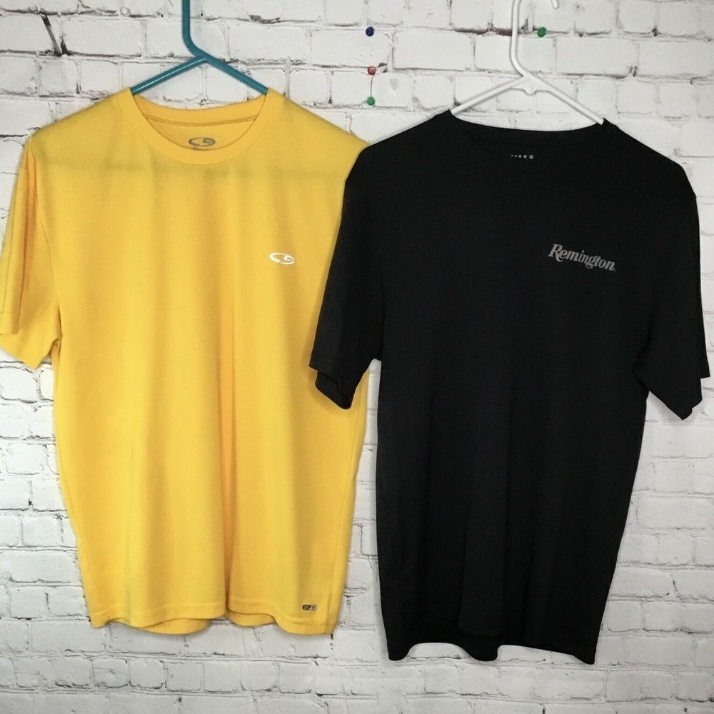 Champion & Zorrel Men’s Set Of 2 Yellow/Black T-Shirt Size M